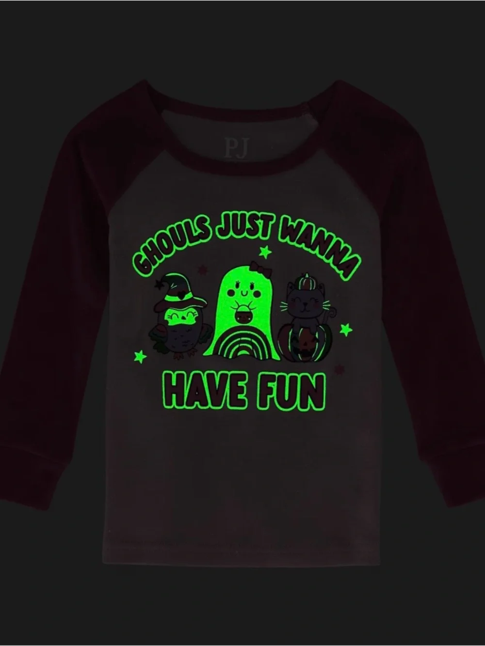Toddler Girls Ghouls Just Wanna Have Fun Halloween Pajamas Glow in the Dark 3T